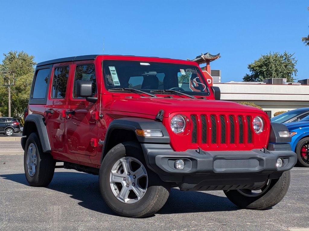 Firecracker Red Clearcoat 2021 Jeep Wrangler Unlimited Sport S 4WD SUV / Crossover Four-Wheel Drive 8-Speed Automatic