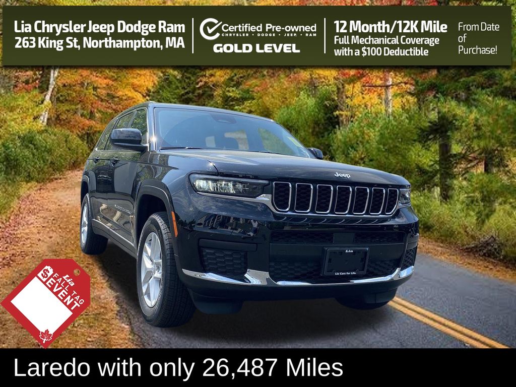 Diamond Black Crystal Pearlcoat 2023 Jeep Grand Cherokee L SUV / Crossover Four-Wheel Drive 8-Speed Automatic