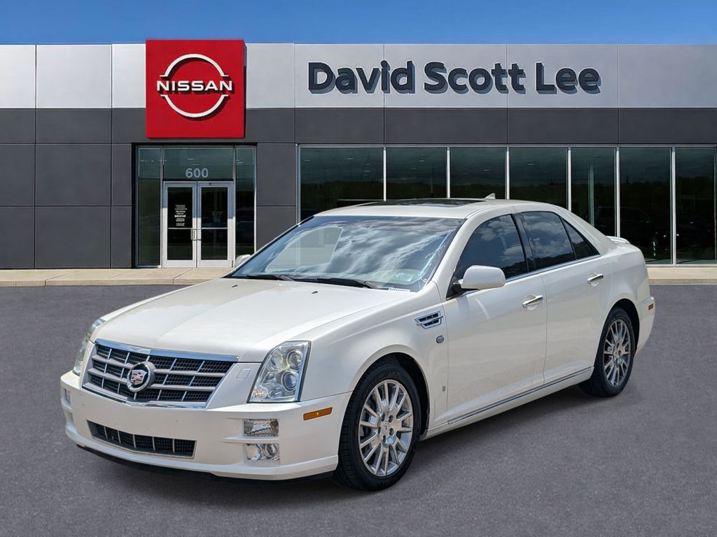 White Diamond Clearcoat 2009 Cadillac STS Sedan Rear-Wheel Drive 6-Speed Automatic Overdrive