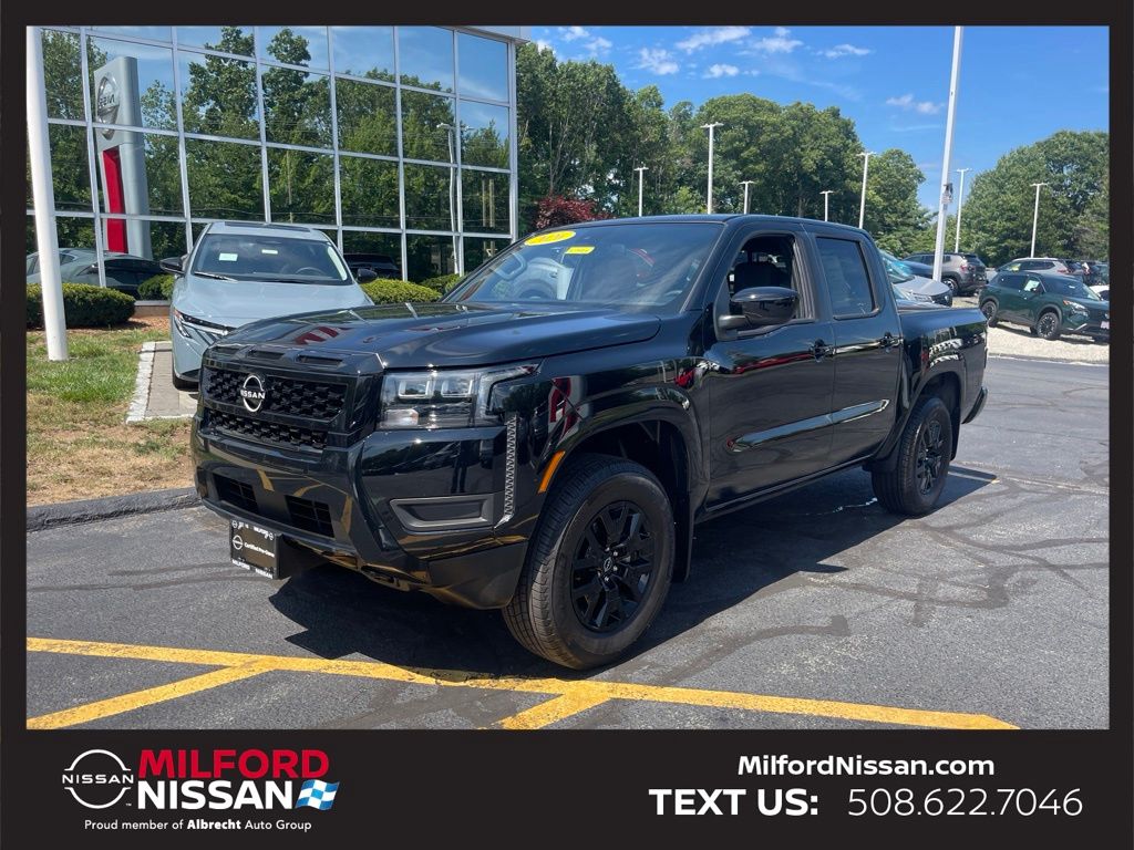 Super Black 2026 Nissan Frontier Pickup Truck Four-Wheel Drive 9-Speed Automatic Overdrive