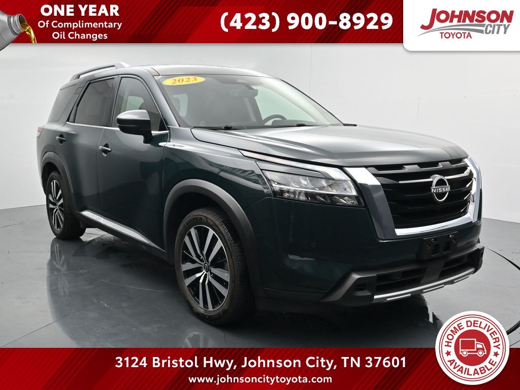 Black (Obsidian Green Pearl) 2023 Nissan Pathfinder SUV / Crossover All-Wheel Drive 9-Speed Automatic