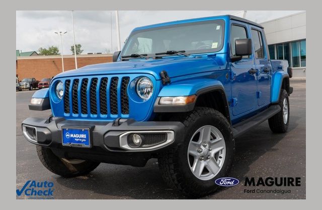Blue Pearl 2022 Jeep Gladiator Pickup Truck Four-Wheel Drive 8-Speed Automatic