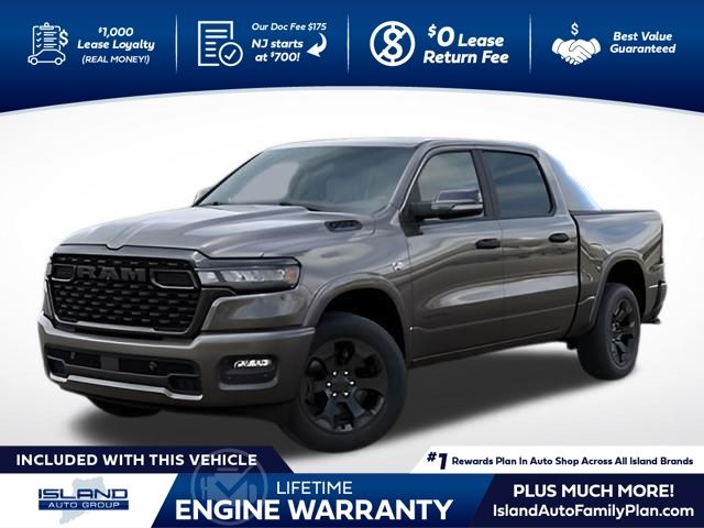 Gray (Granite Crystal Metallic Clearcoat) 2026 RAM 1500 Big Horn Crew Cab 4WD Pickup Truck Four-Wheel Drive 8-Speed Automatic