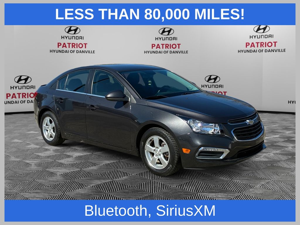 Gray (Tungsten Metallic) 2016 Chevrolet Cruze Sedan Front-Wheel Drive 6-Speed Automatic Overdrive