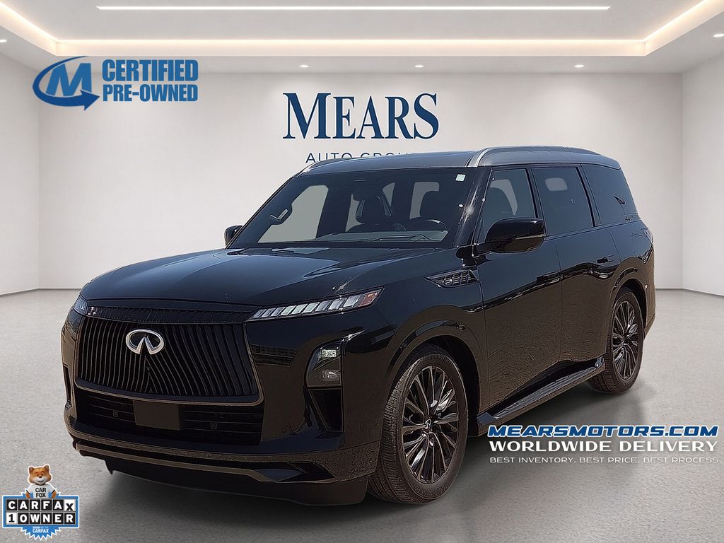 Mineral Black/Graphite Shadow 2025 INFINITI QX80 Autograph 4WD SUV / Crossover All-Wheel Drive 9-Speed Automatic
