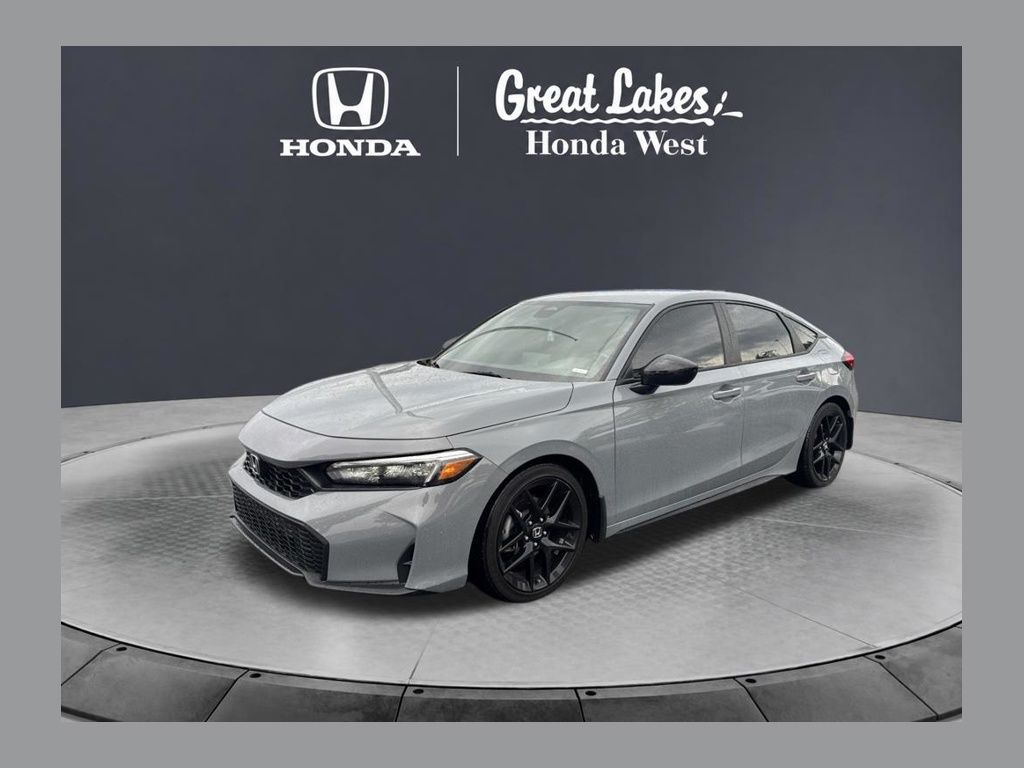 Urban Gray Pearl 2025 Honda Civic Hatchback Hatchback Front-Wheel Drive Continuously Variable Transmission