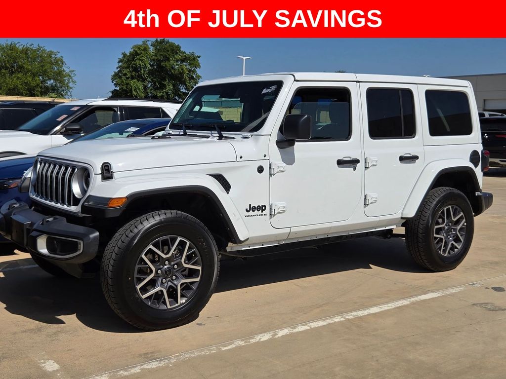 Bright White Clearcoat 2025 Jeep Wrangler SUV / Crossover Four-Wheel Drive 8-Speed Automatic