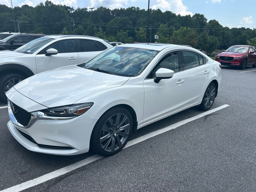 Snowflake White Pearl Mica 2021 Mazda MAZDA6 Sedan Front-Wheel Drive 6-Speed Automatic