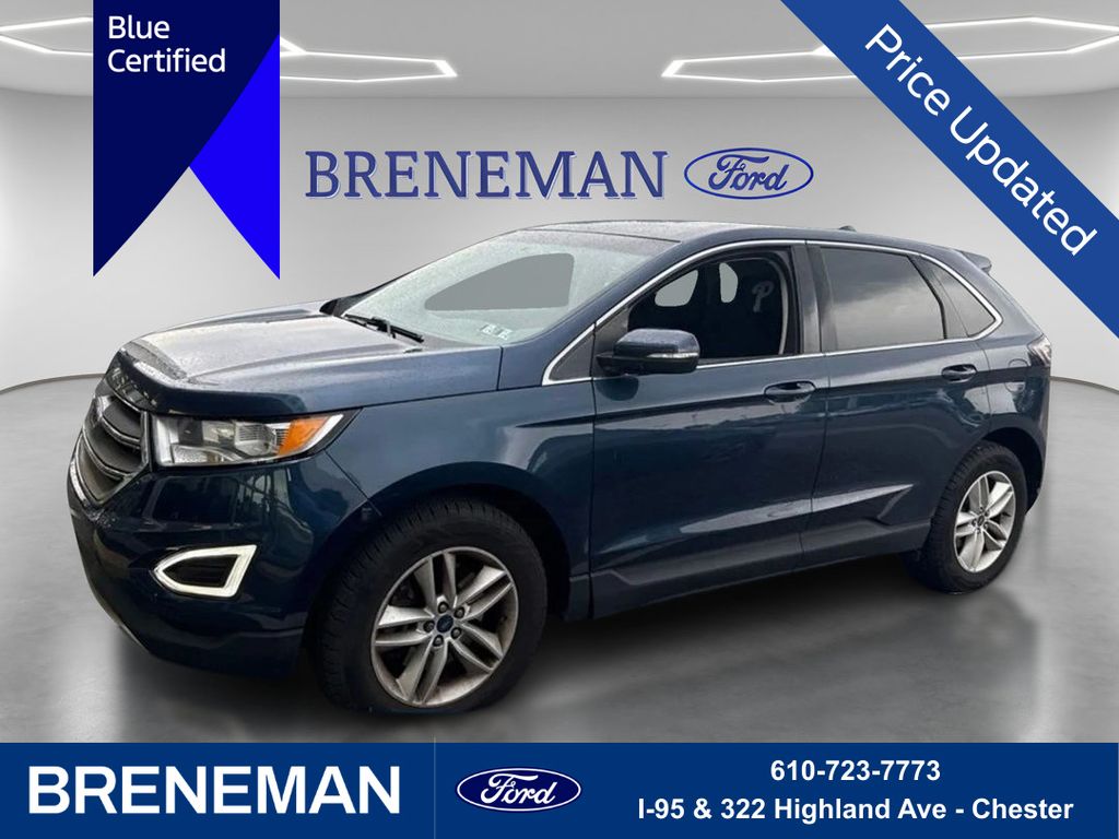 Blue 2017 Ford Edge SUV / Crossover All-Wheel Drive 6-Speed Automatic