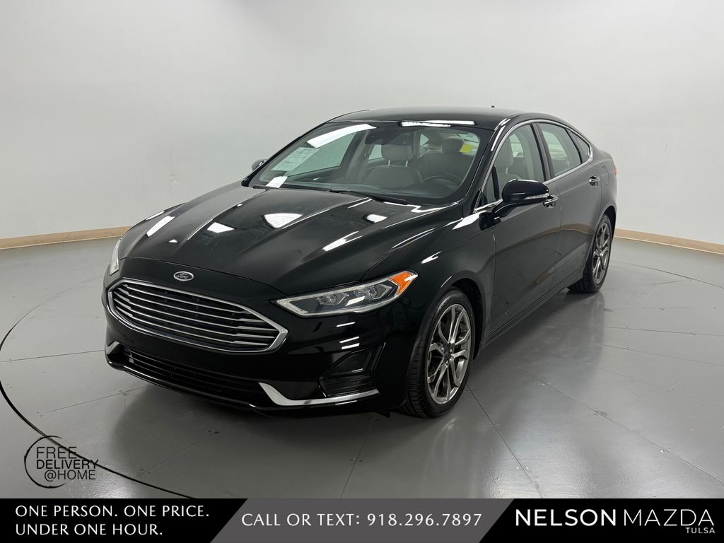 Black 2019 Ford Fusion SEL Sedan Front-Wheel Drive 6-Speed Automatic