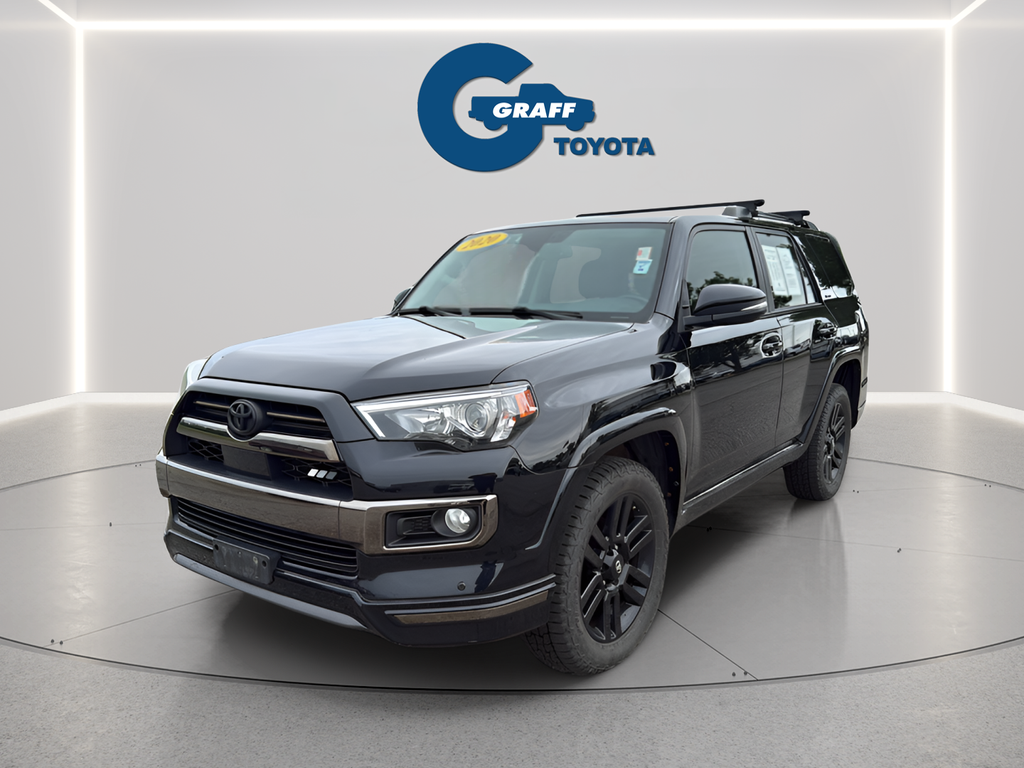 Midnight Black Metallic 2020 Toyota 4Runner SUV / Crossover All-Wheel Drive 5-Speed Automatic Overdrive