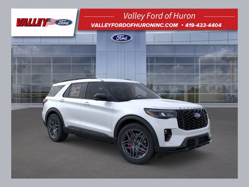 Star White Metallic Tri-Coat 2026 Ford Explorer ST AWD SUV / Crossover All-Wheel Drive Automatic