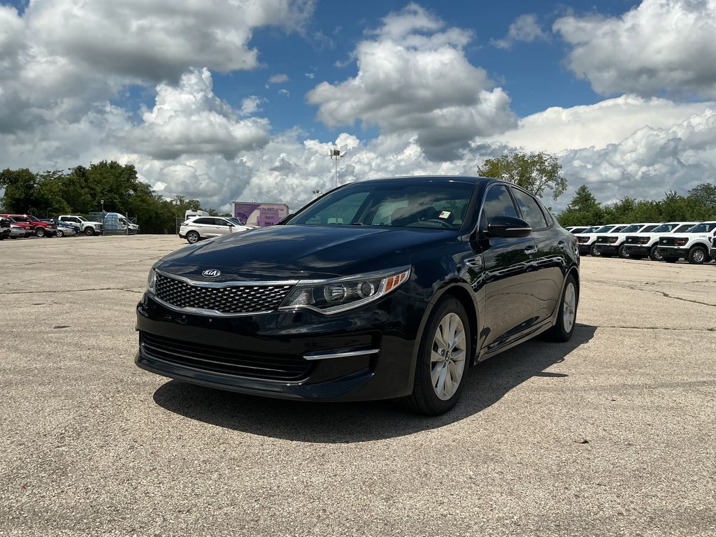 Ebony Black 2018 Kia Optima Sedan Front-Wheel Drive 6-Speed Automatic