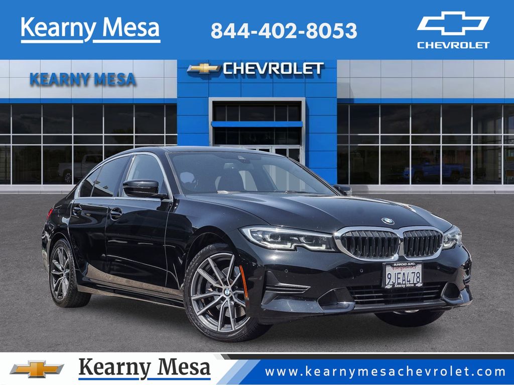 Jet Black 2020 BMW 3 Series Sedan Rear-Wheel Drive 8-Speed Automatic