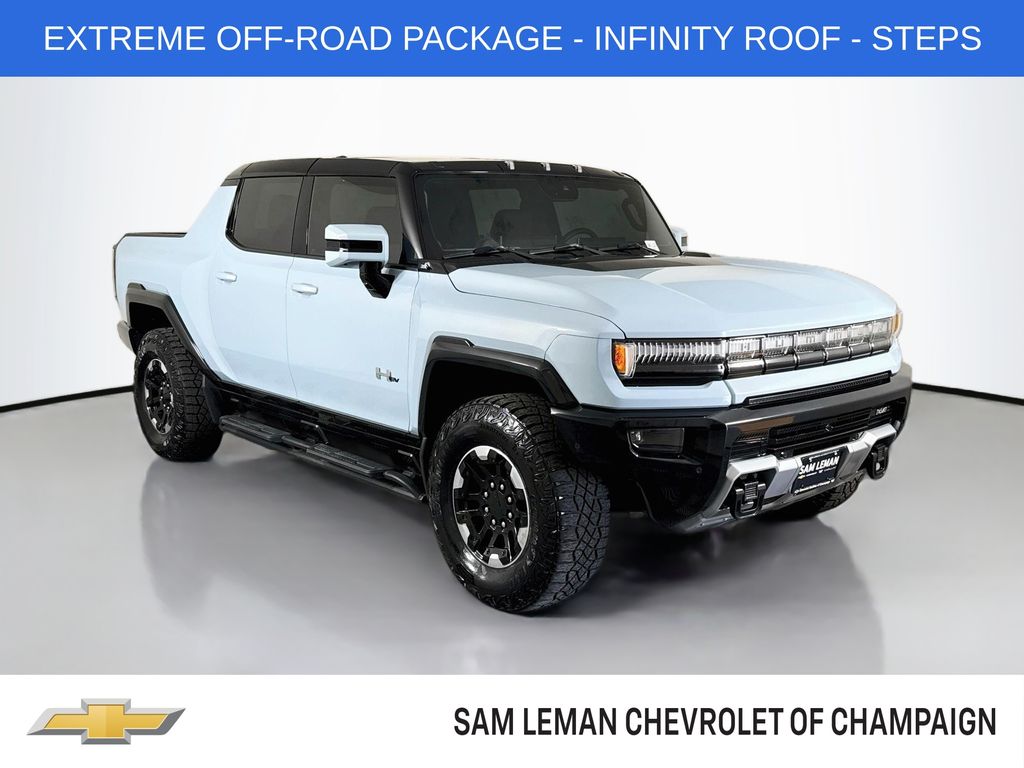 Tide Metallic (Ice Blue) 2024 GMC Hummer EV Pickup Pickup Truck All-Wheel Drive 1-Speed Automatic