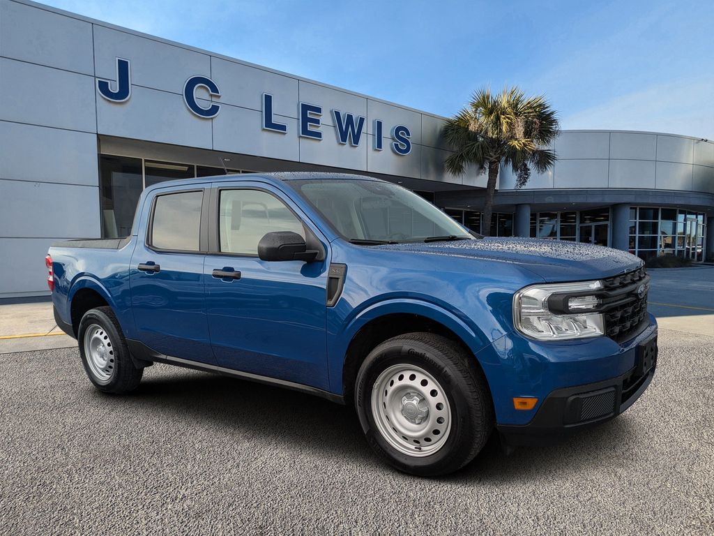 Atlas Blue Metallic 2024 Ford Maverick Pickup Truck Front-Wheel Drive Continuously Variable Transmission