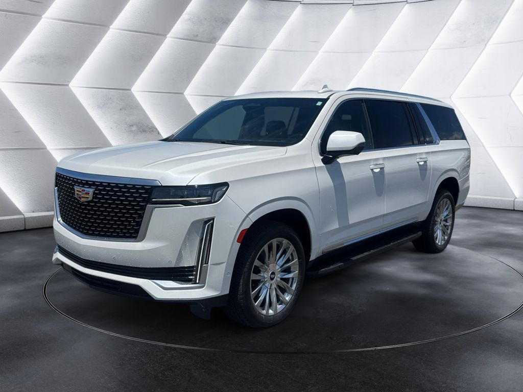 Crystal White Tricoat 2023 Cadillac Escalade ESV SUV / Crossover Four-Wheel Drive Automatic