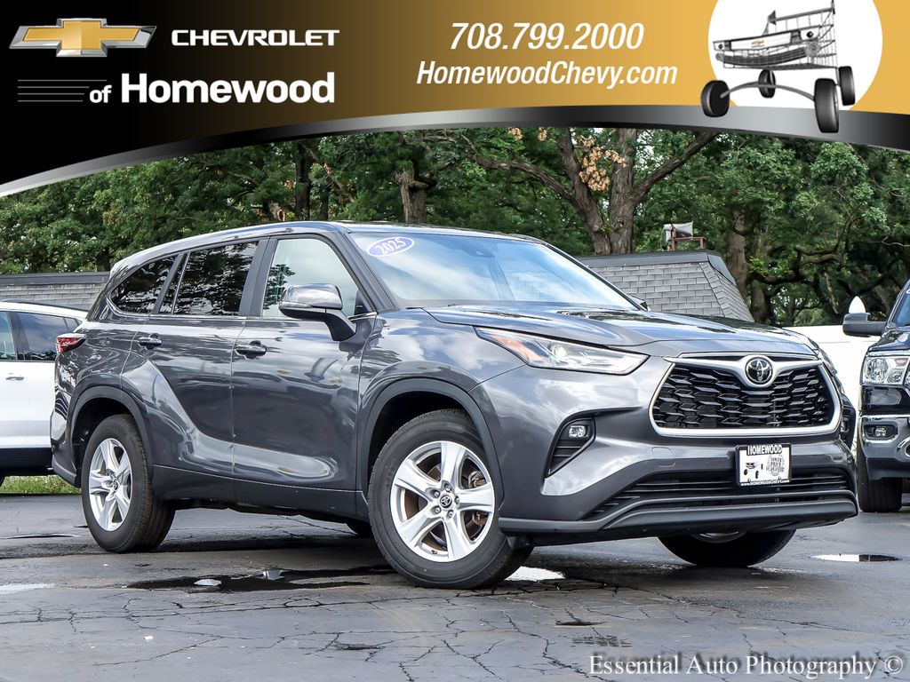Magnetic Gray Metallic 2025 Toyota Highlander SUV / Crossover Front-Wheel Drive 8-Speed Automatic