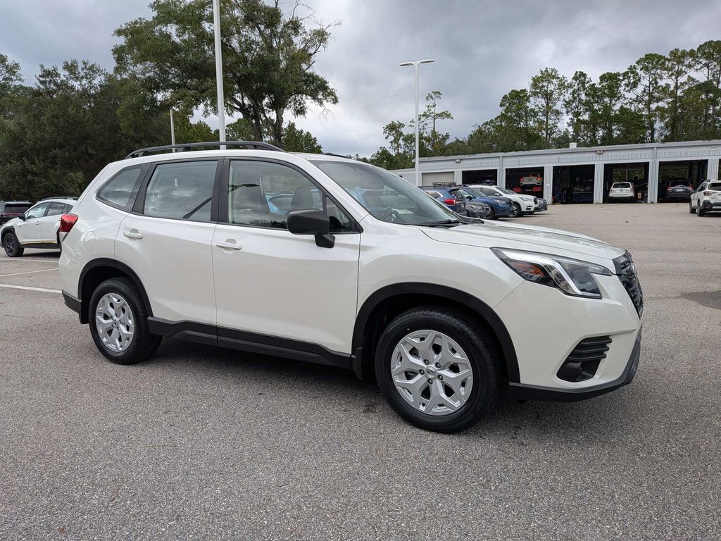 Crystal White Pearl 2023 Subaru Forester SUV / Crossover All-Wheel Drive Continuously Variable Transmission