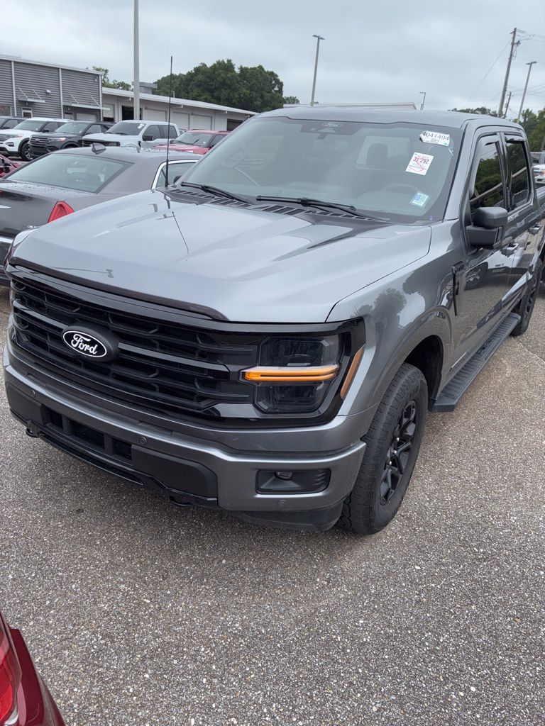 Gray Metallic 2024 Ford F-150 XLT SuperCrew 4WD Pickup Truck Four-Wheel Drive Automatic