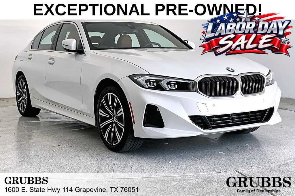Mineral White Metallic 2025 BMW 3 Series Sedan All-Wheel Drive 8-Speed Automatic