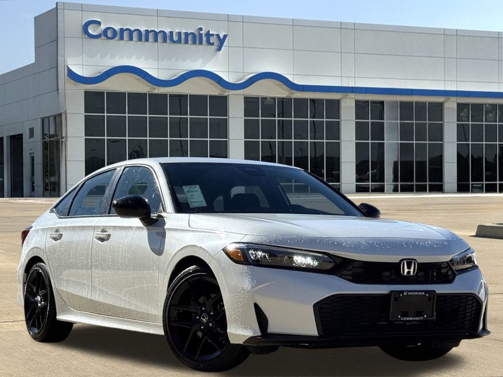2026 Honda Civic Sport White at Community Honda