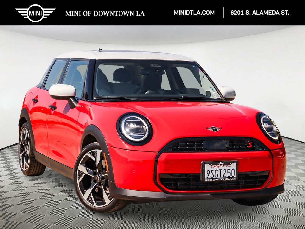 Chili Red 2025 MINI Cooper Hatchback Front-Wheel Drive 7-Speed Automatic