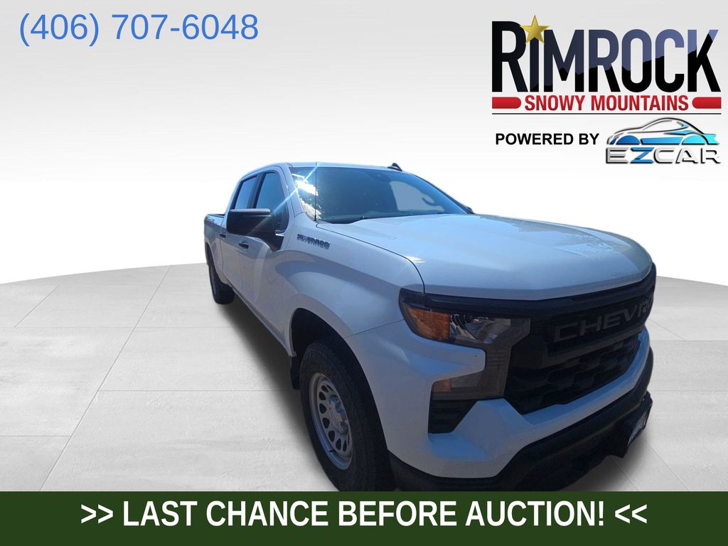 Summit White 2025 Chevrolet Silverado 1500 Pickup Truck Four-Wheel Drive Automatic