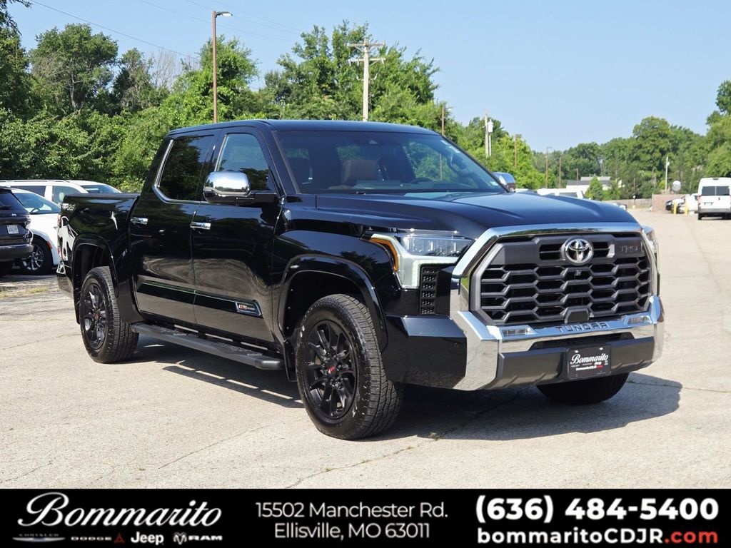 Midnight Black Metallic 2024 Toyota Tundra Pickup Truck Four-Wheel Drive Automatic