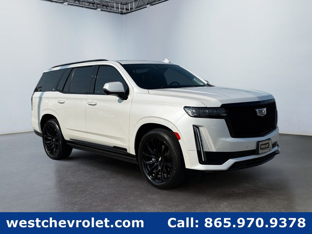 Crystal White Tricoat 2024 Cadillac Escalade SUV / Crossover Four-Wheel Drive Automatic