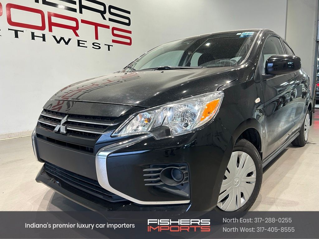 Black 2024 Mitsubishi Mirage Hatchback Front-Wheel Drive Continuously Variable Transmission