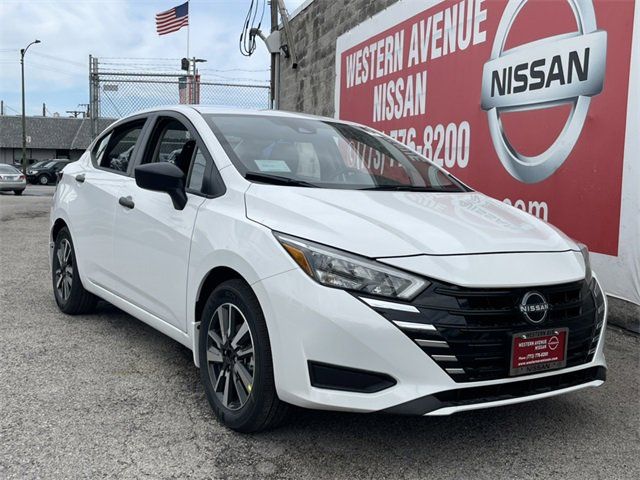 White (Fresh Powder) 2025 Nissan Versa S FWD Sedan Front-Wheel Drive Continuously Variable Transmission