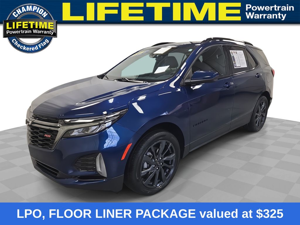 Blue 2022 Chevrolet Equinox SUV / Crossover Four-Wheel Drive 6-Speed Automatic Overdrive