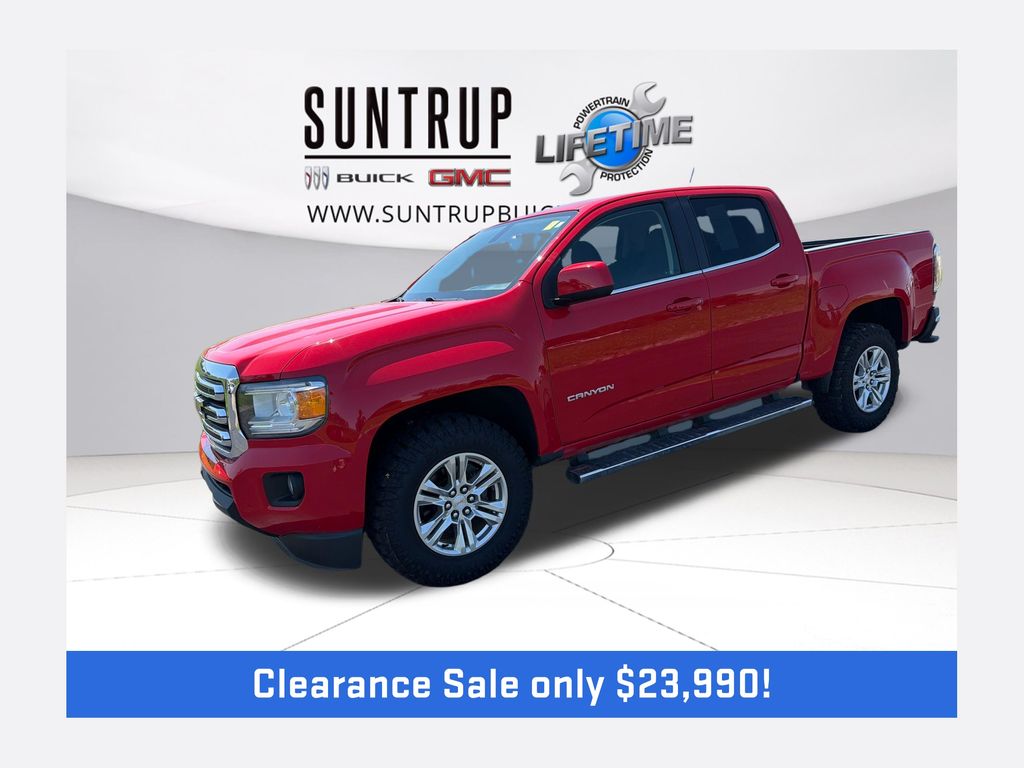 Cardinal Red 2019 GMC Canyon SLE Crew Cab RWD Pickup Truck 4X2 8-Speed Automatic