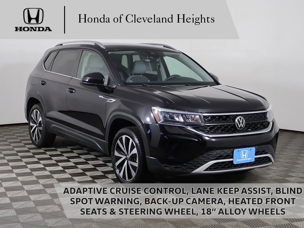 Deep Black Pearl 2023 Volkswagen Taos SUV / Crossover Front-Wheel Drive 8-Speed Automatic