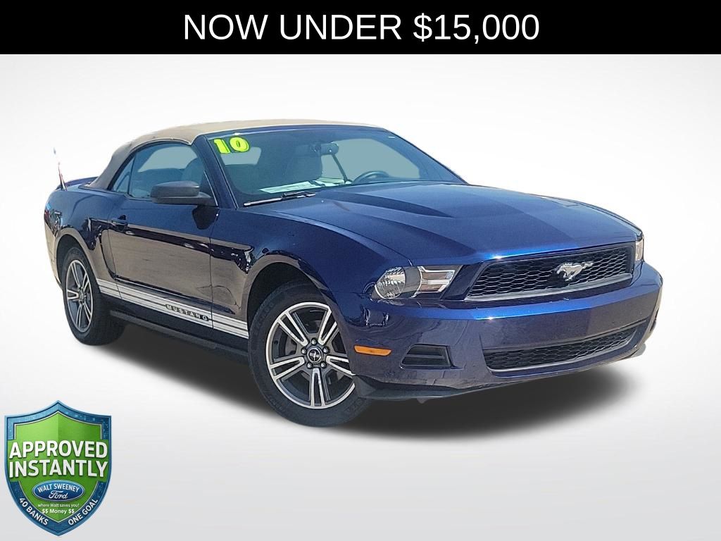 Kona Blue Metallic 2010 Ford Mustang Convertible Rear-Wheel Drive 5-Speed Automatic