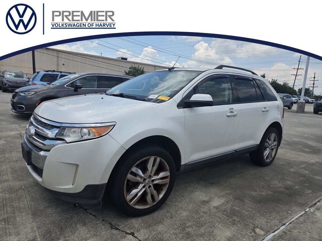 White Platinum Clearcoat Metallic 2013 Ford Edge SUV / Crossover Front-Wheel Drive 6-Speed Automatic