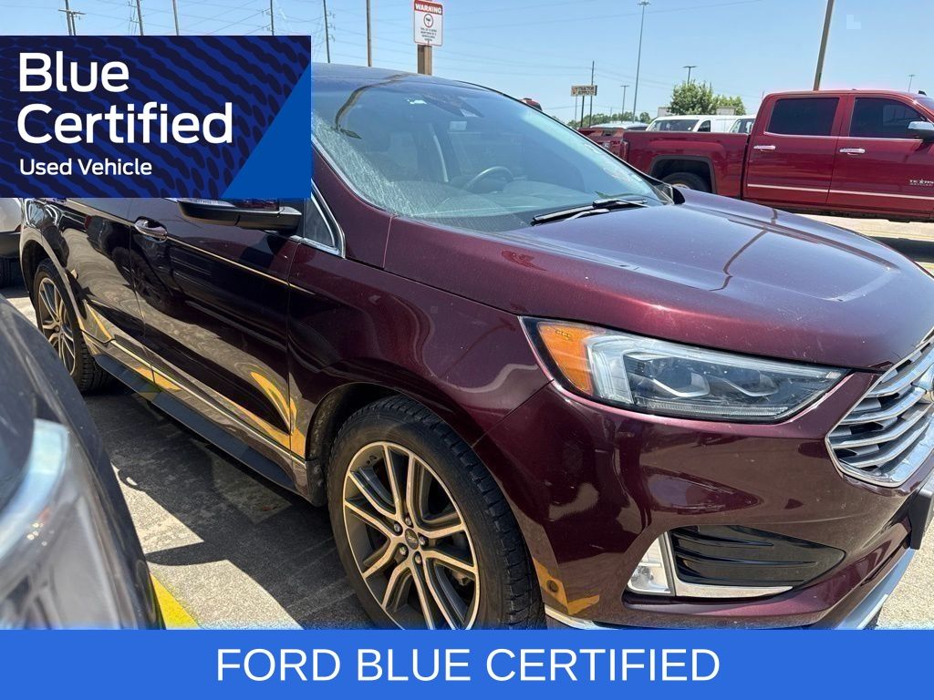2019 Ford Edge Titanium Red at DeMontrond Gulf Freeway