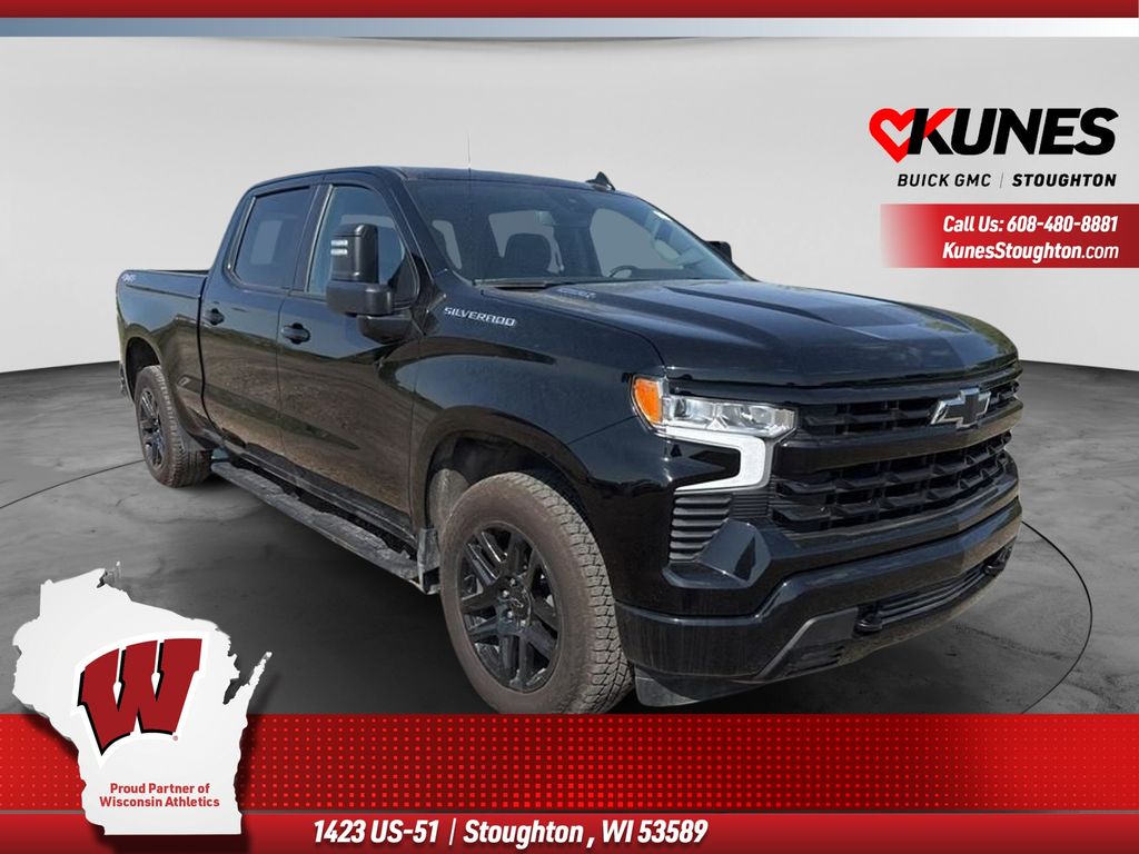 Black 2025 Chevrolet Silverado 1500 Pickup Truck Four-Wheel Drive Automatic