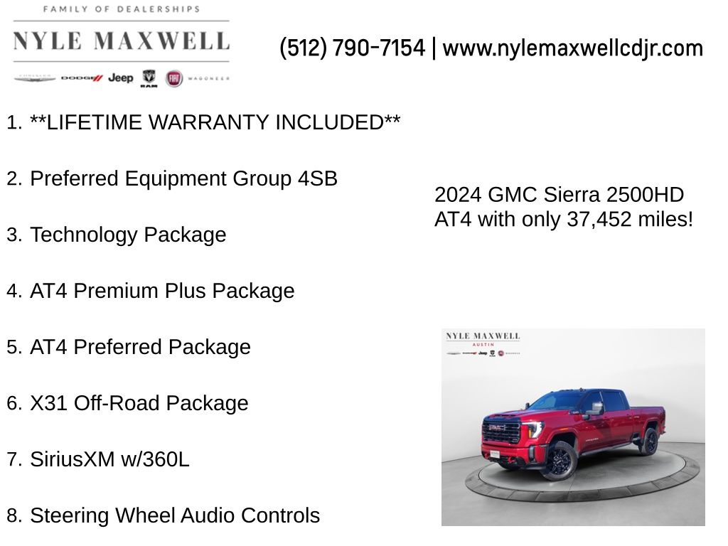 Used Car 2024 Gmc Sierra 2500hd  At4 For Sale Under $80,000 In Austin, Texas