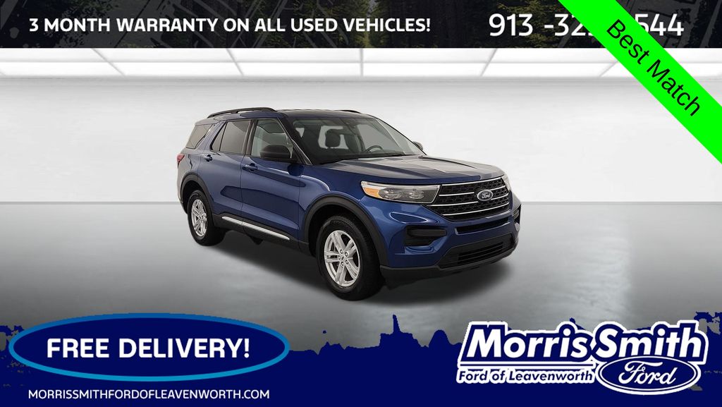 Atlas Blue Metallic 2023 Ford Explorer SUV / Crossover All-Wheel Drive Automatic
