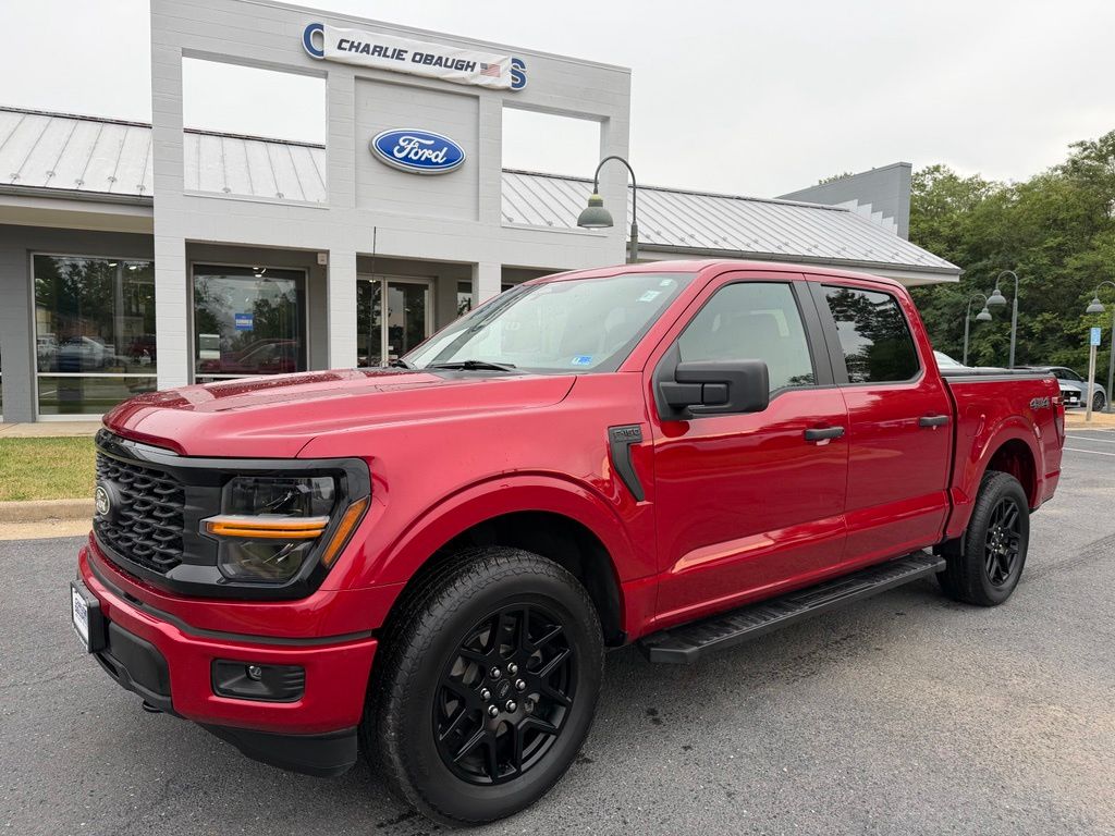Rapid Red Metallic Tinted Clearcoat 2025 Ford F-150 Pickup Truck Four-Wheel Drive Automatic