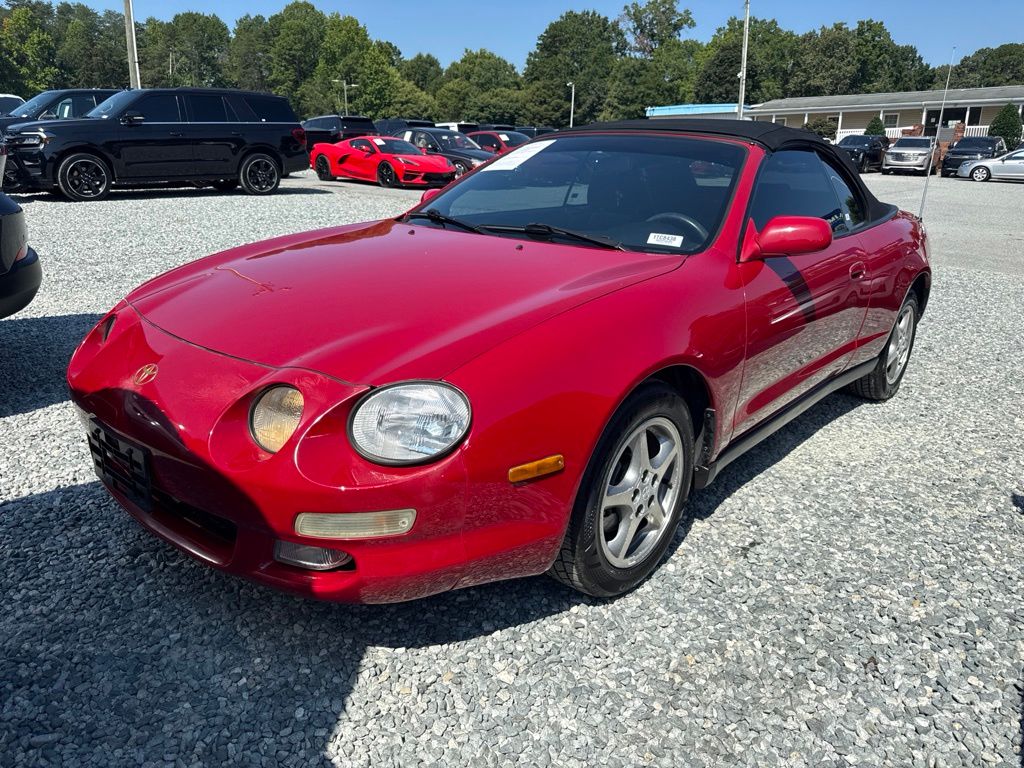 Red 1997 Toyota Celica Convertible Front-Wheel Drive 4-Speed Automatic