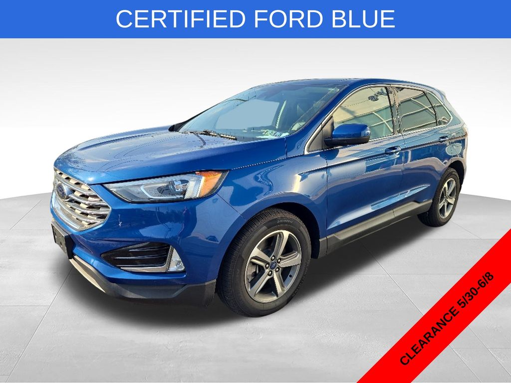 Blue Metallic 2021 Ford Edge SEL AWD SUV / Crossover All-Wheel Drive 8-Speed Automatic