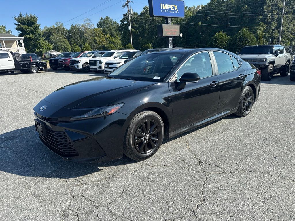 Midnight Black Metallic 2025 Toyota Camry Sedan Front-Wheel Drive Continuously Variable Transmission