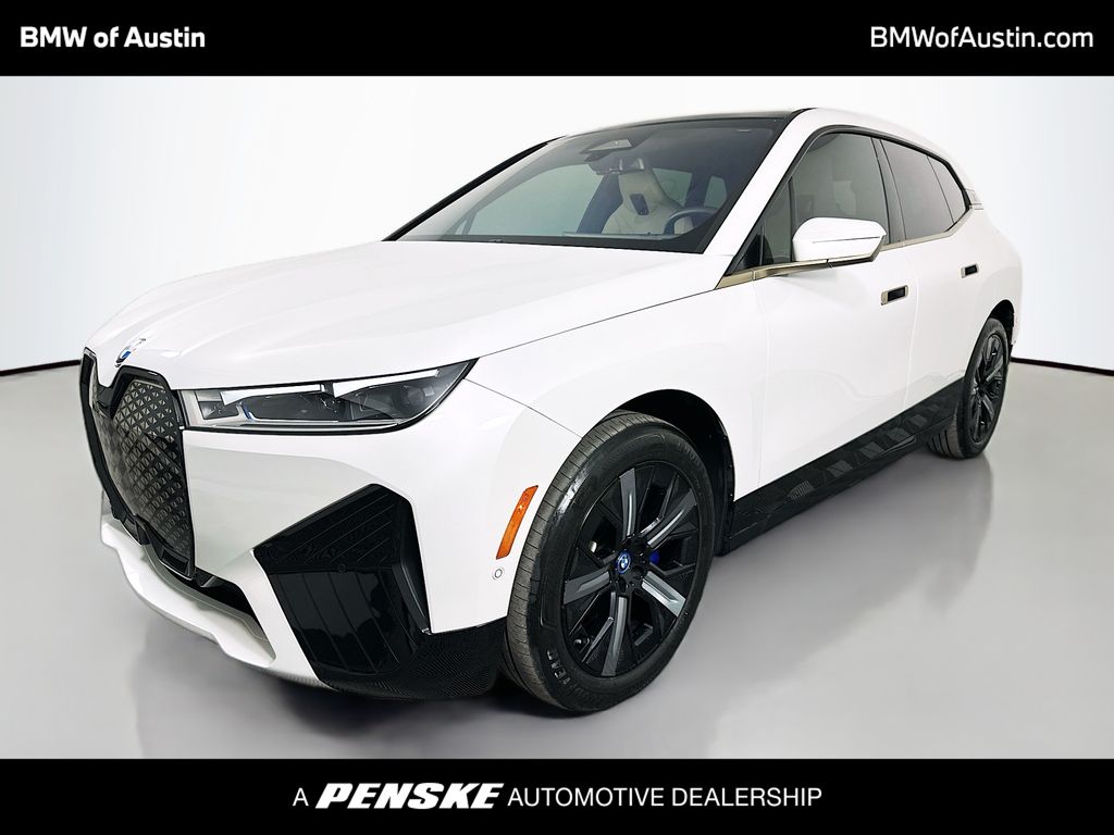 White Metallic 2023 BMW iX SUV / Crossover All-Wheel Drive Automatic