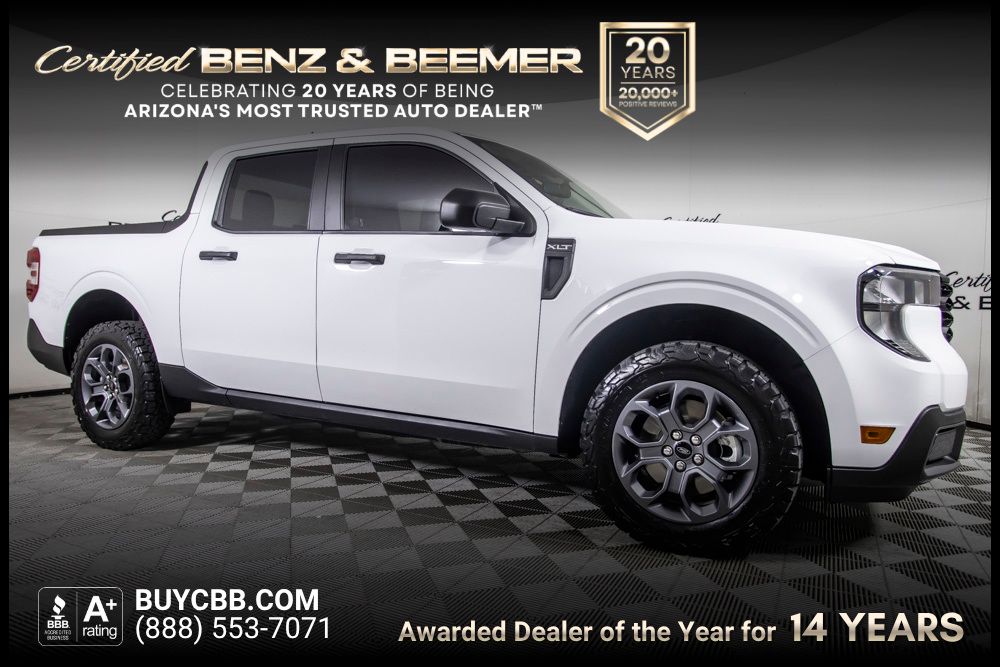Oxford White 2025 Ford Maverick Pickup Truck All-Wheel Drive Continuously Variable Transmission