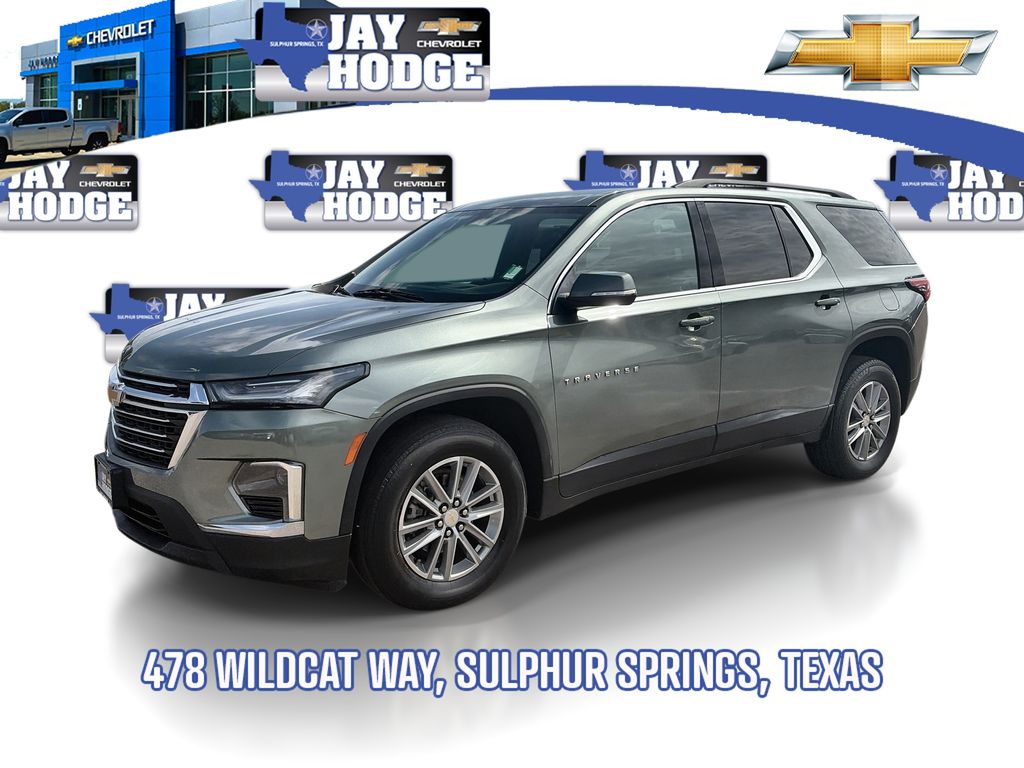 Silver Sage Metallic 2023 Chevrolet Traverse SUV / Crossover Four-Wheel Drive 9-Speed Automatic