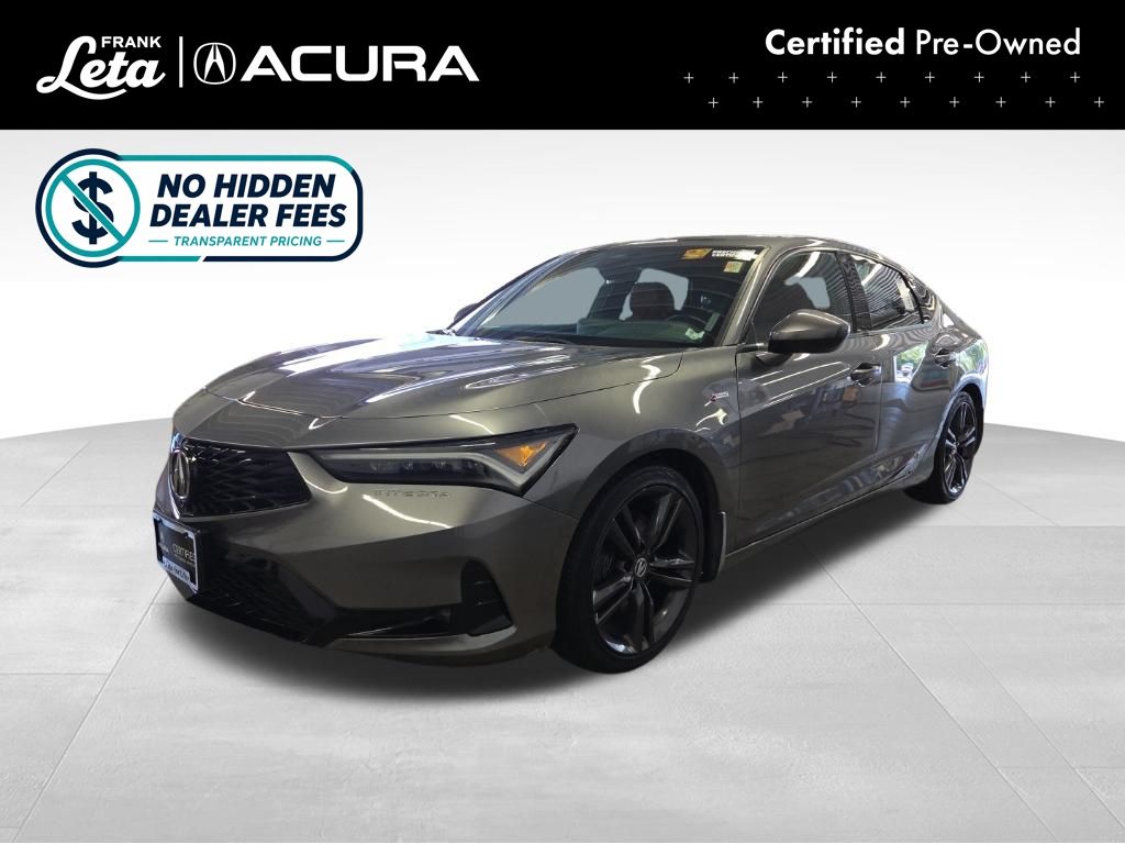 Liquid Carbon Metallic 2023 Acura Integra Hatchback Front-Wheel Drive Continuously Variable Transmission
