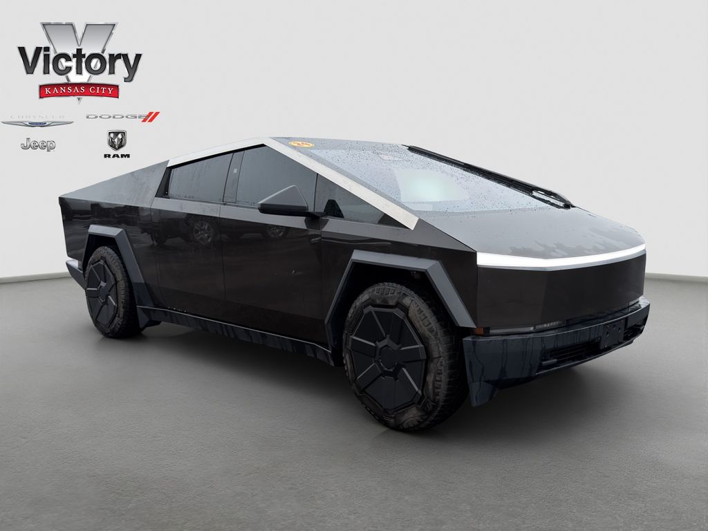 Black 2024 Tesla Cybertruck Crew Cab AWD Pickup Truck All-Wheel Drive 1-Speed Automatic